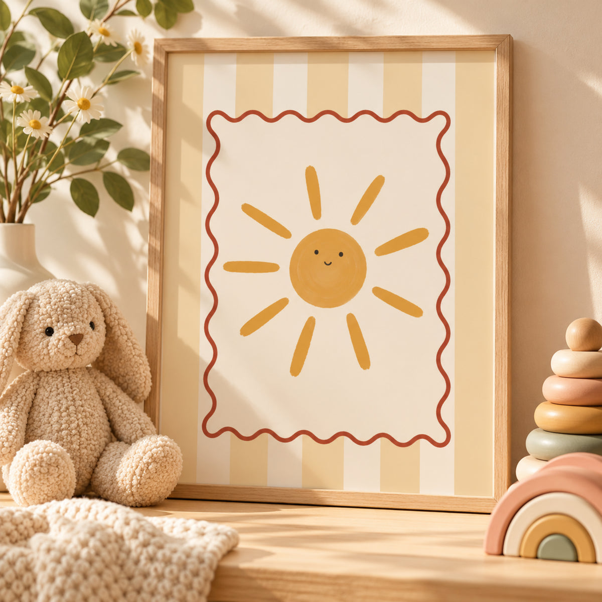 Smiling Sunshine Nursery Print