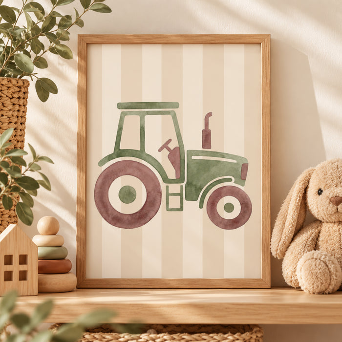 Tractor Nursery Print